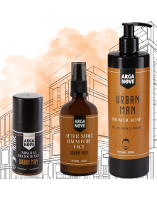 Zestaw kąpielowy "Urban Man" 3 szt | Arganove