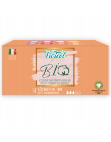 BIO Tampony higieniczne z organicznej bawełny, niebielone chlorem 14 szt | Vivicot