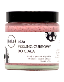 Peeling cukrowy do ciała róża 120 ml | La-Le