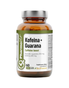 Kofeina 200 mg + guarana 300 mg 60 kaps | Pharmovit