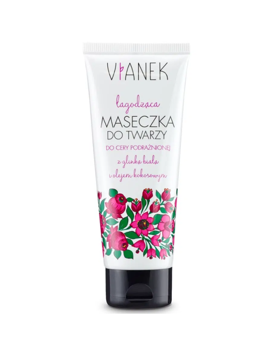 Łagodząca maseczka do twarzy do cery podrażnionej 75 ml | Vianek
