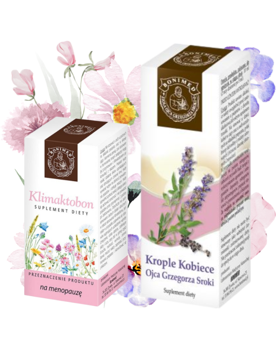 Naturalna ulga w menopauzie – wsparcie z Klimaktobonem i Kroplami Kobiecymi | Bonimed