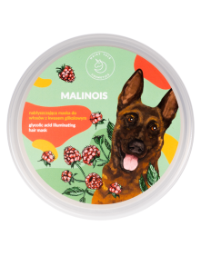 Nabłyszczajaca maska do włosów z kwasem glikolowym malinois 200 ml | Hairy Tale Cosmetics