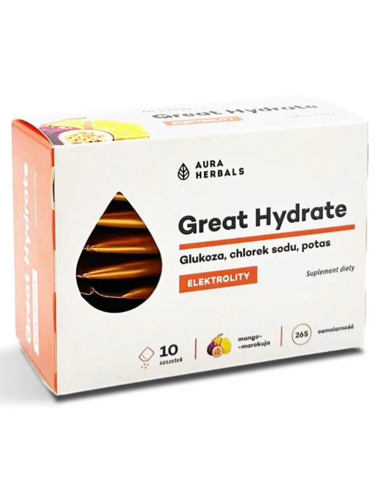 Elektrolity mango-marakuja 10 saszetek | Aura Herbals
