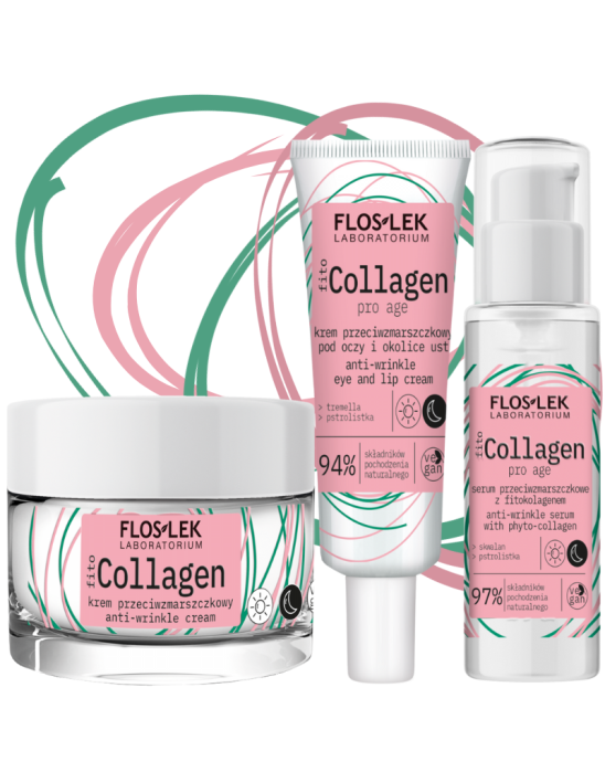 Zestaw do twarzy fitoCOLLAGEN Pro Age – potrójna siła przeciw zmarszczkom | Floslek