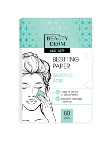 Bibułki matujące z kwasem salicynowym 80 szt | Beauty Derm