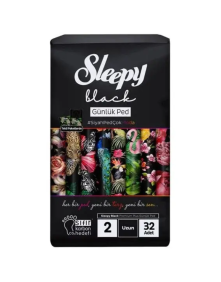 Wkładki higieniczne long 32 szt | Sleepy Black
