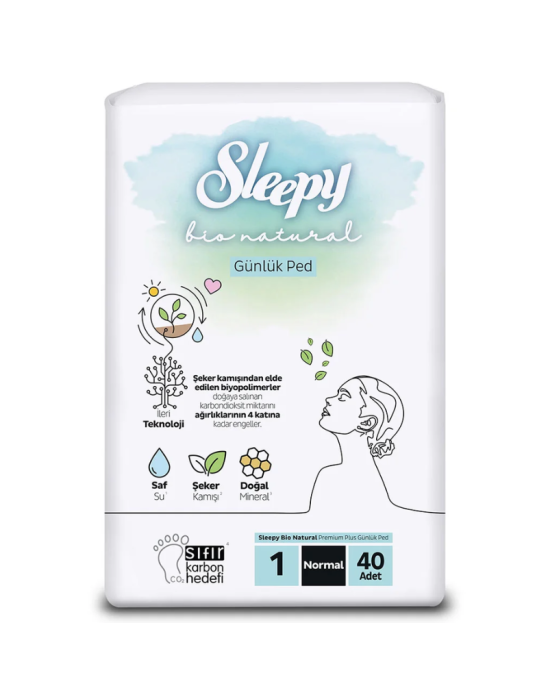 Bio wkładki higieniczne normal 40 szt | Sleepy