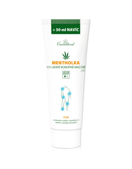 Mentholka - chłodzący zel konopny 250 ml | Cannaderm