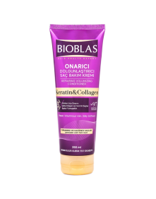 Odżywka do włosów keratin & collagen 250 ml | Bioblas