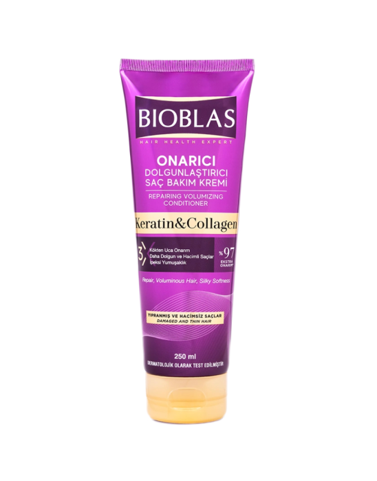 Odżywka do włosów keratin & collagen 250 ml | Bioblas