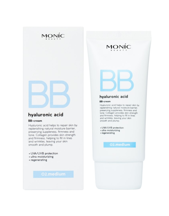 Krem BB z kwasem hialuronowym skin code 02 medium 50 ml | Monic Beauty
