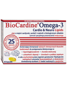 BioCardine omega-3 cardio & neuro lipids 60 kaps | Marinex