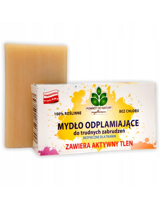Mydło odplamiające do trudnych zabrudzeń z aktywnym tlenem 100 g | Powrót do Natury