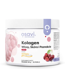 Kolagen włosy, skóra i paznokcie wiśnia 30 porcji | Osavi