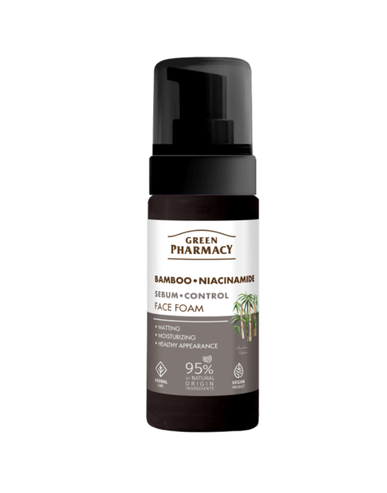 Pianka do mycia twarzy bambus + niacynamid 150 ml | Green Pharmacy
