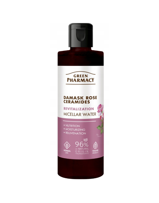 Woda micelarna róża damasceńska + ceramidy 200 ml | Green Pharmacy