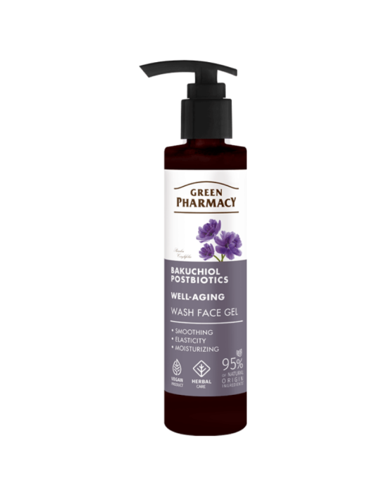 Żel do mycia twarzy bakuchiol + postbiotyki 200 ml | Green Pharmacy
