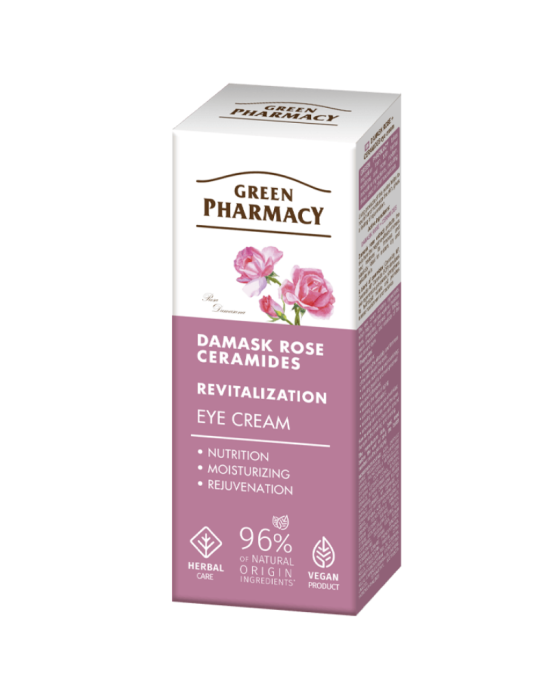 Krem pod oczy róża damasceńska + ceramidy 15 ml | Green Pharmacy