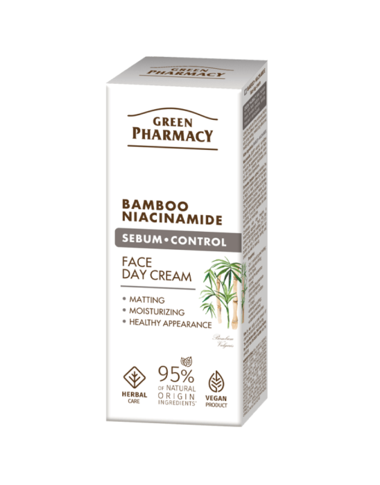 Krem do twarzy na dzień bambus + niacynamid 50 ml | Green Pharmacy