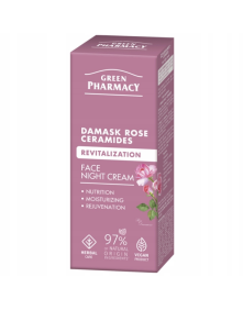 Krem do twarzy na noc róża damasceńska + ceramidy 50 ml | Green Pharmacy