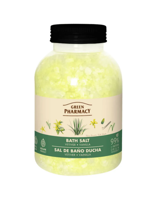 Sól do kąpieli wetyweria i wanilia 1 kg | Green Pharmacy