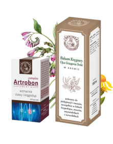 Wsparcie stawów i kręgosłupa artrobon complex 60 kaps + balsam kręgowy 100 ml | Bonimed
