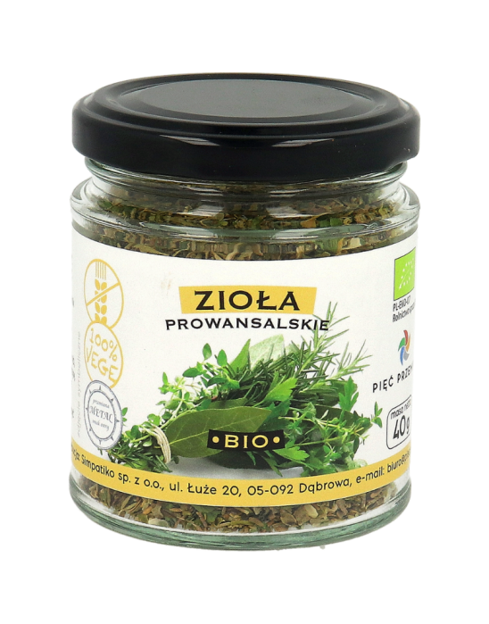 Zioła prowansalskie 40 g | Pięć Przemian