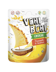 Żelki paski owocowe ananas i kokos 50 g | Veri Beri