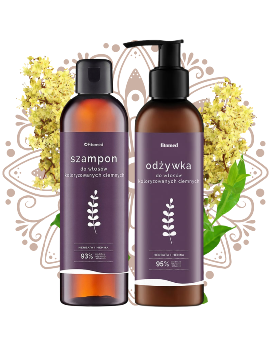 Naturalna pielęgnacja włosów ciemnych - henna i herbata cejlońska w duecie | Fitomed