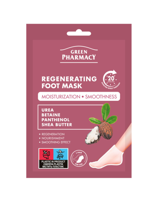 Maska regenerująca do stóp w skarpetkach 1 para | Green Pharmacy