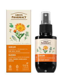 Serum do przetłuszczającej się skóry głowy nagietek i olej rozmarynowy 100 ml | Green Pharmacy