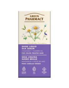 Jedwab w płynie dla włosów farbowanych rumianek i olej lniany 30 ml | Green Pharmacy