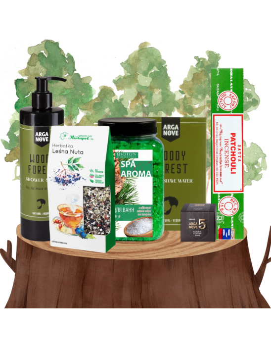 Leśna moc - naturalny zestaw prezentowy dla mężczyzn leśnej tonacji zapachowej