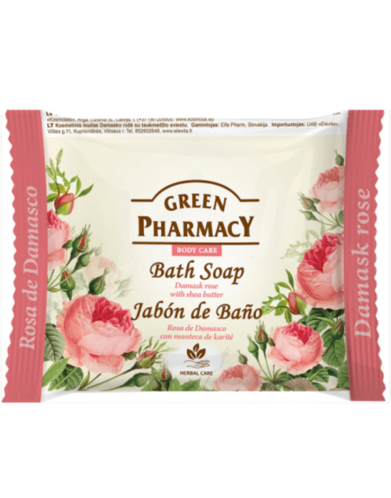 Mydło toaletowe róża damasceńska i masło shea 100 g | Green Pharmacy