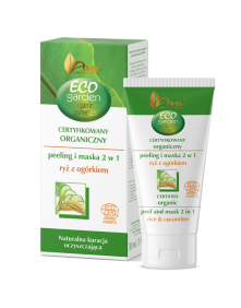Eco garden peeling i maska 2w1 ryż z ogórkiem 30 ml | Ava Laboratorium