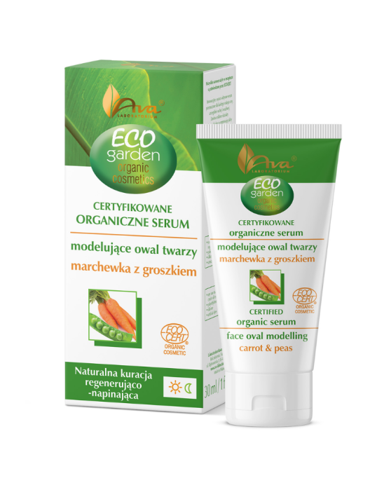 Eco garden serum modelujące owal twarzy marchewka z groszkiem 30 ml | Ava Laboratorium