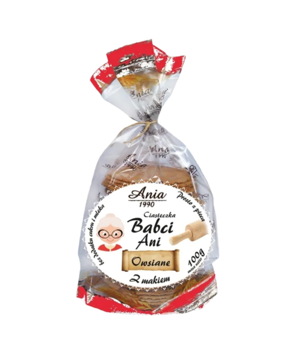 Ciasteczka Babci Ani owsiane z makiem 100 g | Ania 1990