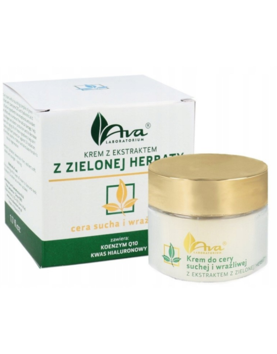 Krem z ekstraktem z zielonej herbaty - cera sucha i wrażliwa 50 ml | Ava Laboratorium