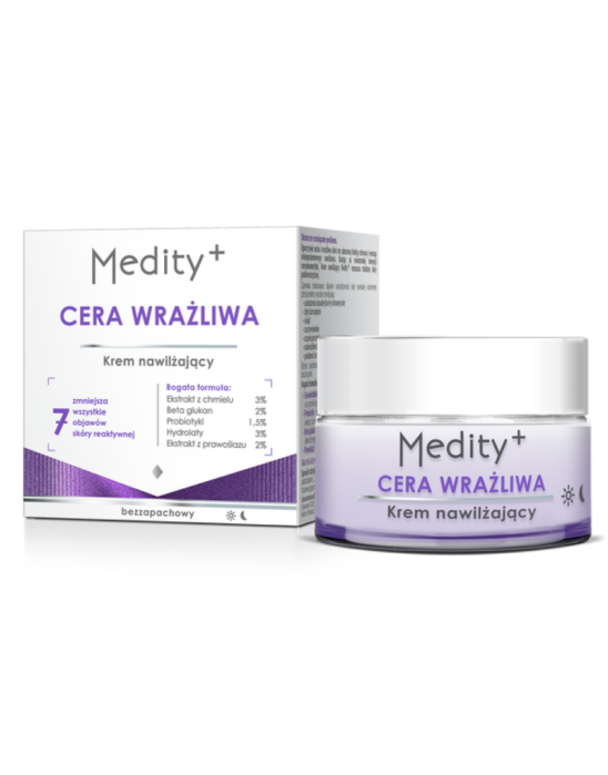 Medity+ krem nawilżający dla cery wrażliwej 50 ml | Ava Laboratorium