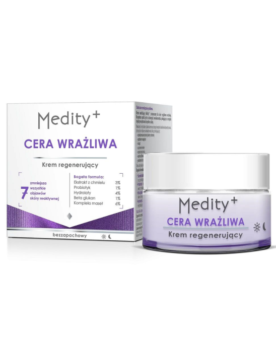 Medity+ krem regenerujący dla cery wrażliwej 50 ml | Ava Laboratorium