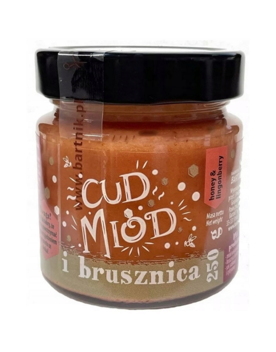 Cud miód i brusznica 250 g | Sądecki Bartnik