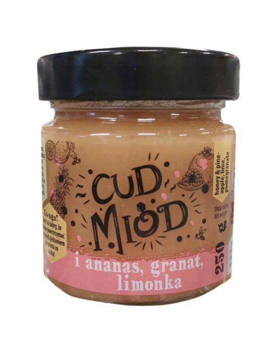 Cud miód i ananas, granat, limonka 250 g | Sądecki Bartnik