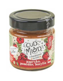 Cud miód na ostro papryka, pomidor, bazylia 250 g | Sądecki Bartnik