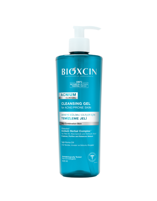 Acnium żel do mycia twarzy równoważący wydzielanie sebum 500 ml | Bioxcin