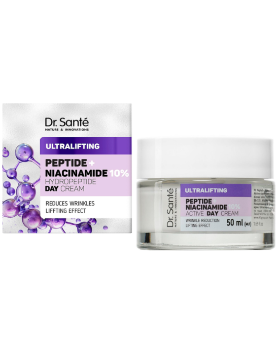 Krem do twarzy na dzień peptyd + niacynamid 50 ml | Dr. Sante