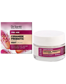 Krem do twarzy na noc ceramid + prebiotyk 75 ml | Dr. Sante