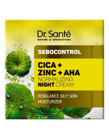 Krem do twarzy na noc cica + zinc + aha 50 ml | Dr. Sante