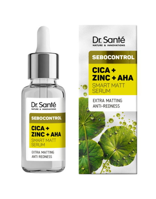 Serum do twarzy cica + zinc + aha 50 ml | Dr. Sante