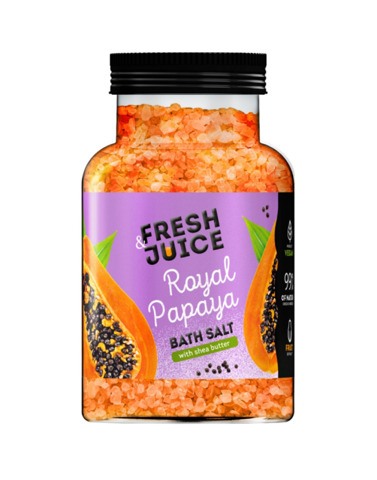 Sól do kąpieli z masłem shea królewska papaja 700 g | Fresh & Juice